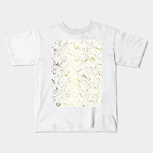 GOLD Evolution Abstract Art Kids T-Shirt